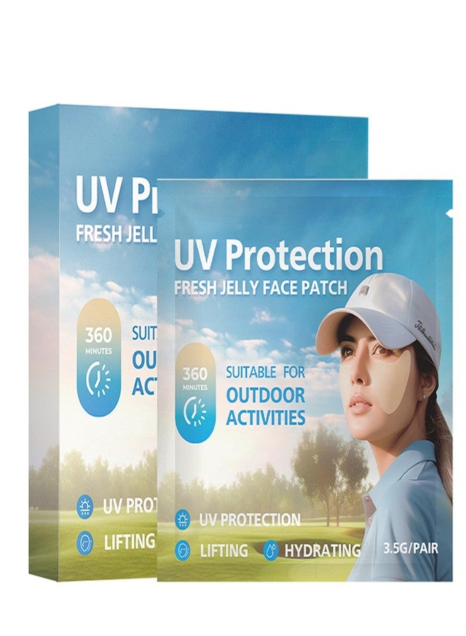 MIESCHER 5 Pairs UV Protective Face Patch, Sunscreen Face Patch for Eye Golf Sunscreen Patches Moisturizing Sunl Protection Stickers for Summer Outdoor, Outdoor Sports Golf Accessories - Image 3